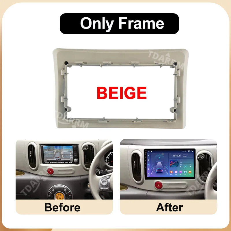 MAMSM For Nissan Cube 3 Z12 2008-2020 10.1 INCH Car Radio Android DVD Screen Video CD Player MP5 Cables Harness Plastic Frame