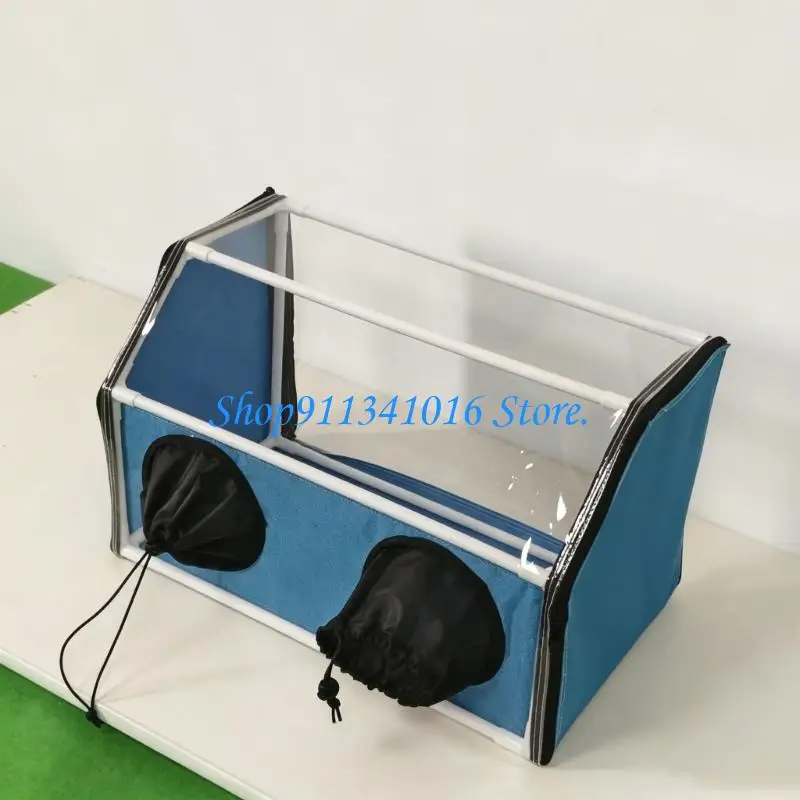 Processing Dust Cabinet with Separate Side Entry and Viewing Panels