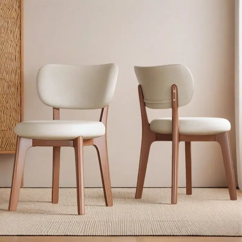 

Customizable Nordic style solid wood dining chair