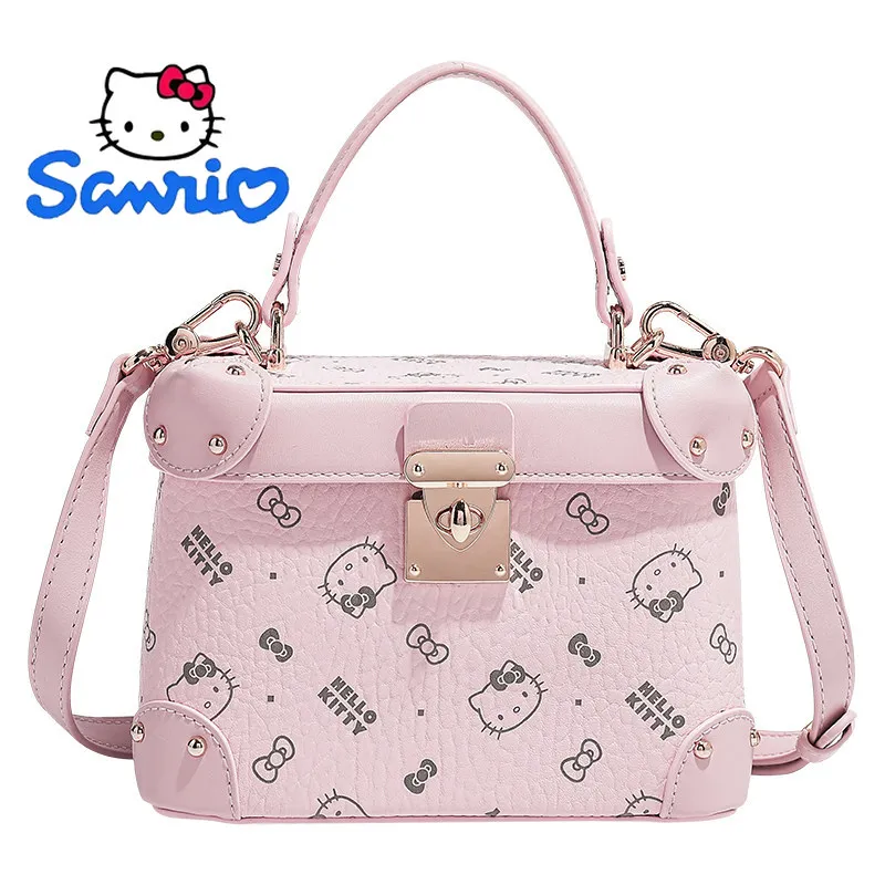 

Hello Kitty Shoulder Bag Luxury Handbag Purse Women's Fashion Print Crossbody Tote Bag for Women Girl Kawaii Portable Mini Size
