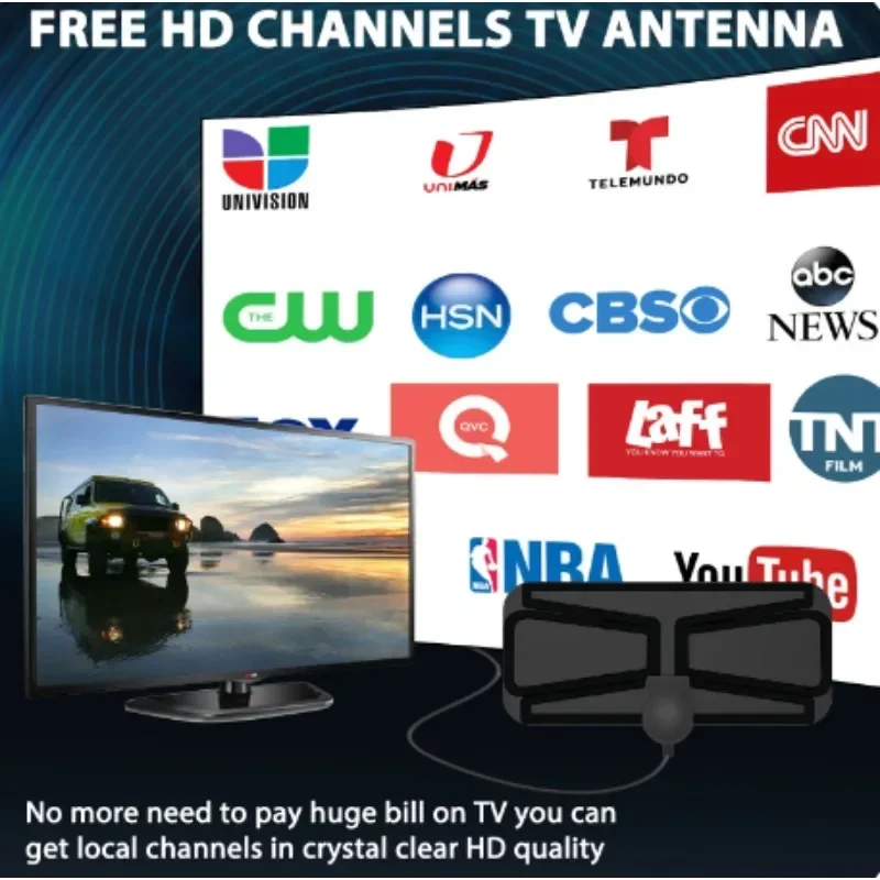 

4K1080P HD Hexagonal TV Antenna - Powerful Signal Amplifier, Ultra Clear, For Smart/Old TV - Long Range, Wide Compatibility