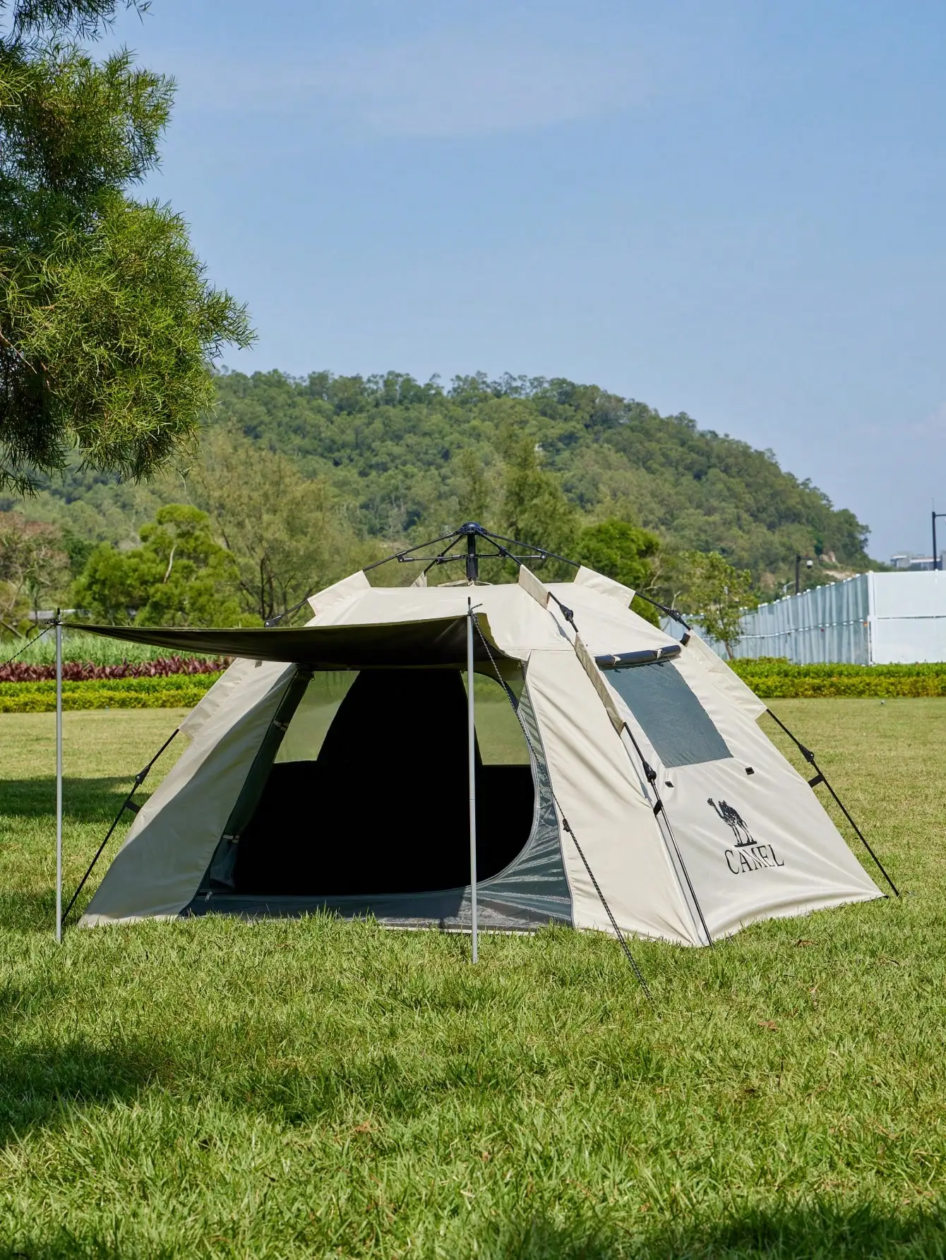 CAMEL CROWN Outdoor Tent, Folding Portable Tent Outdoor Camping Camping Overnight Rainproof Shade Sunscreen Dew Tent