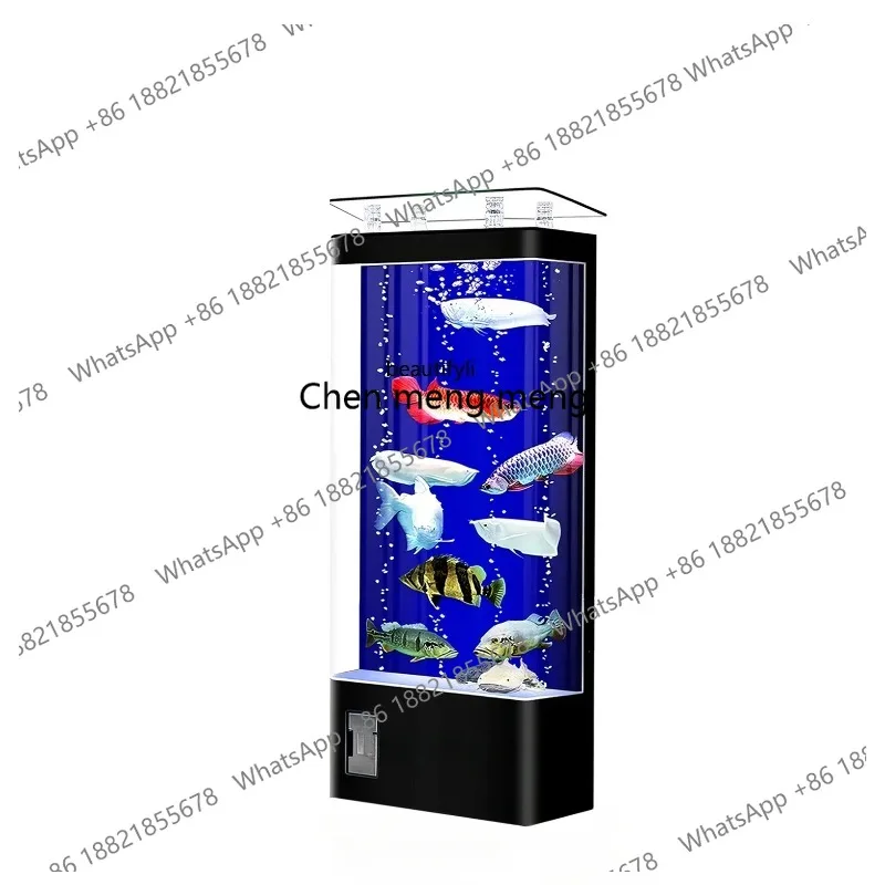 

lhy 26 ss 26 Fish Tank Living Room TV Cabinet Floor-Standing Square Aquarium Back Filter Household Fish Globe living room decora