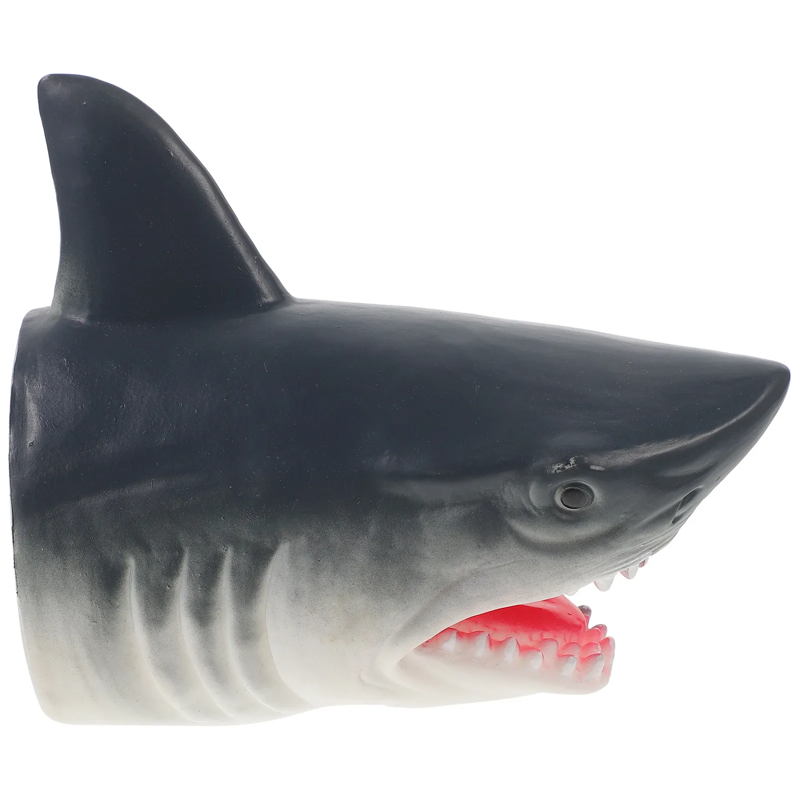 

Shark Hand Puppet Realistic Design for Storytelling Role Educational Parent Child Play Bath Time Fun