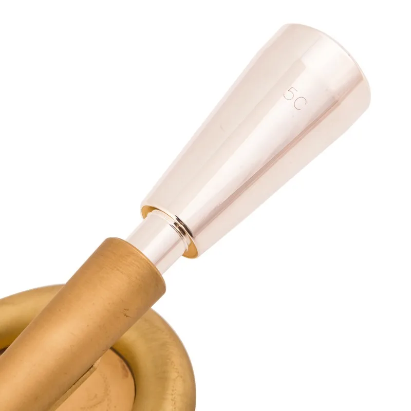 Professional Grade Standard Heavy Trumpet BB Tone Gold Lacquer Finish Brass Body Vintage Matte Brushed for Band Performance