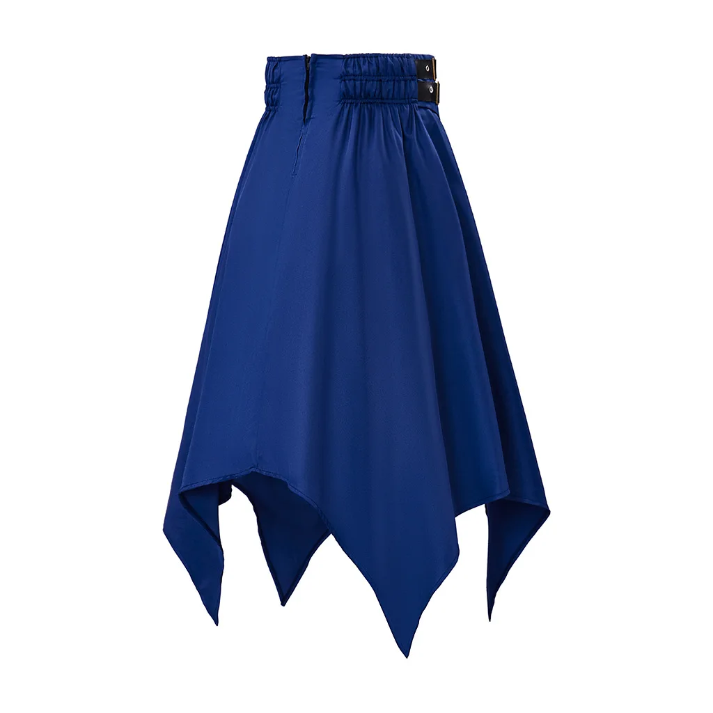 Women's Punk Skirt Victorian Vintage High-Waisted Stretch Midi A-Line Gothic Skirt