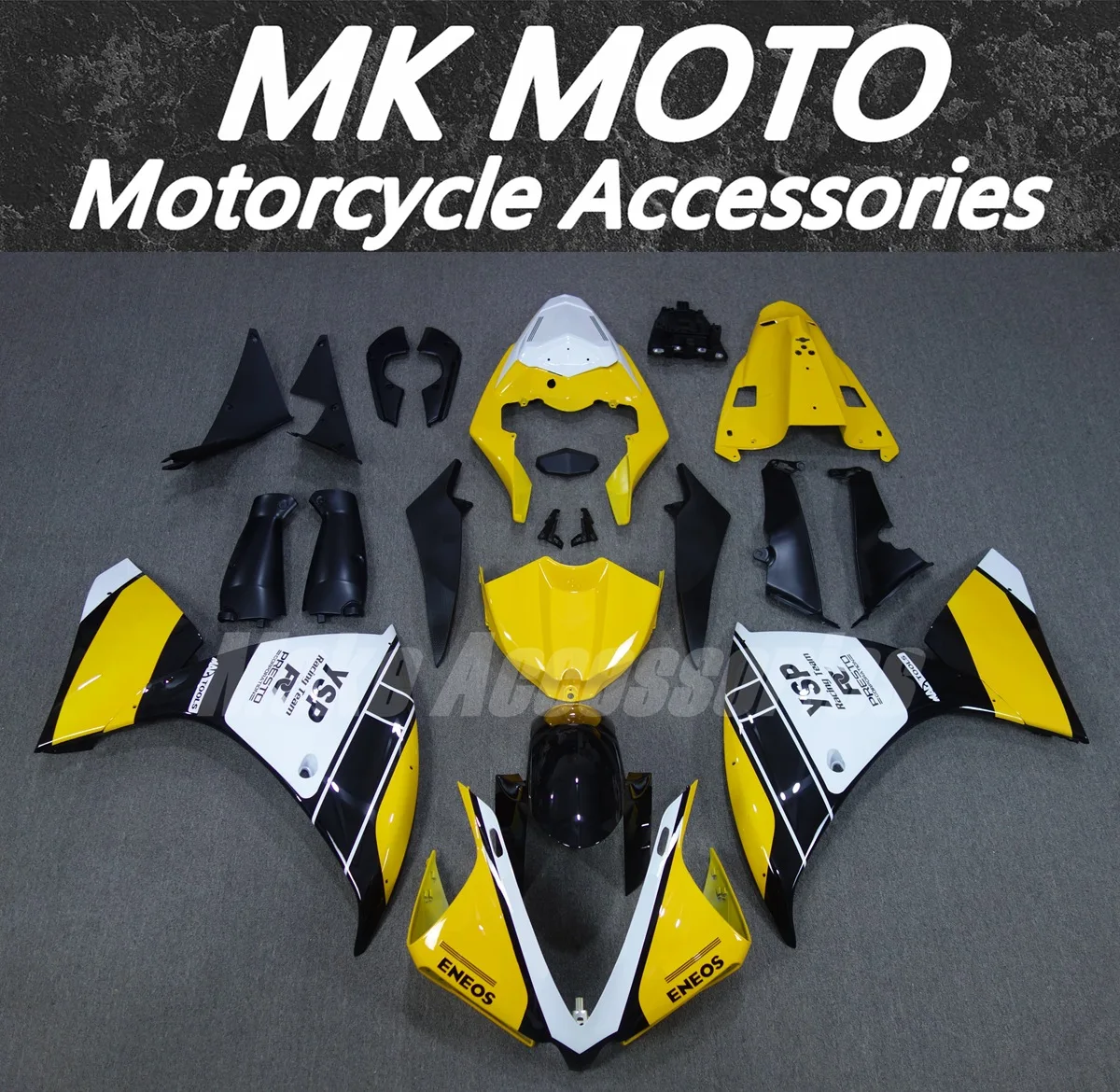 

Moke moto Motorcycle Bodywork Set For Yzf R1 2012 2013 2014 Fairings Kit Fit ABS Injection Yellow Black White