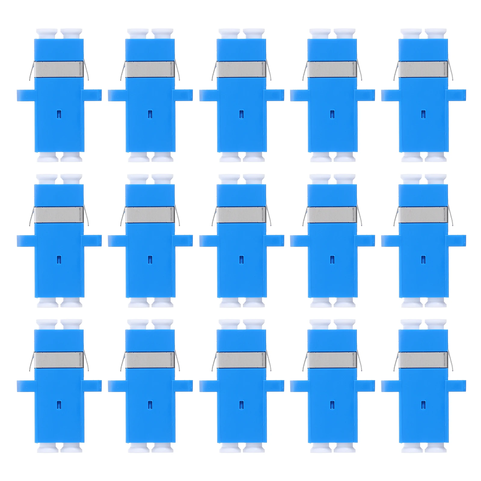 

LC Single Mode Fiber Optic Adapter Connector Network Internet Server Rack Optical Coupler Plastic Durable Design Stable