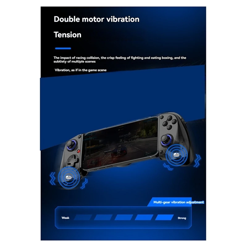 Controlador de juego inalámbrico de estiramiento D11 para tableta SWITCH/Android/Apple IOS, Joystick de Streaming multifunción