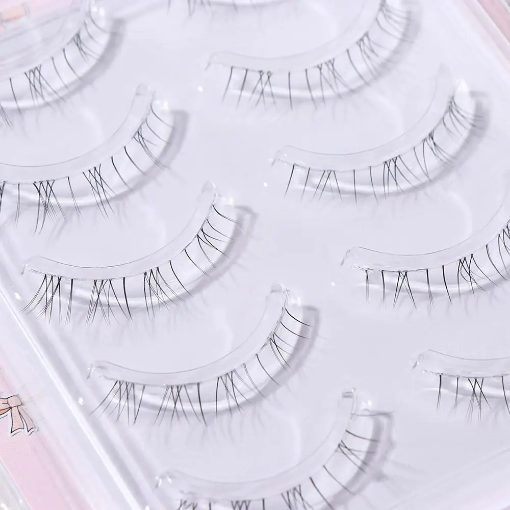 Fashion Fairy Women Grafting Wispy Under Eyelashes Lower Eyelashes Extension Makeup Tool Full-strip Eye Lashes False Eyelashes