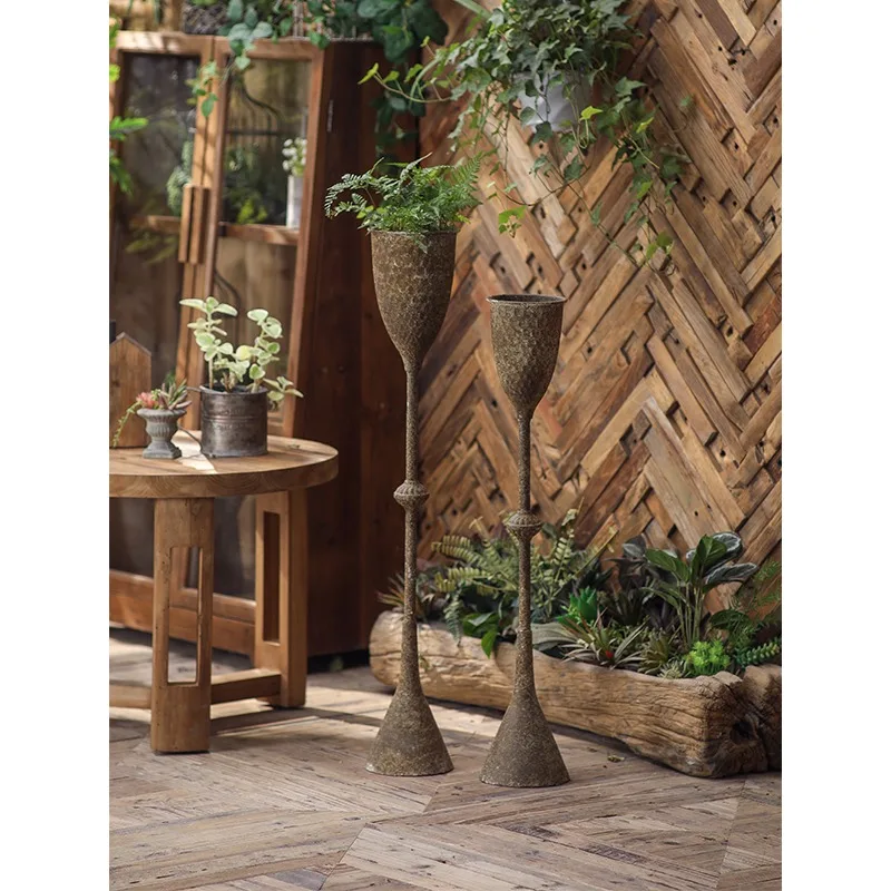 Antique high floor vases vintage design planters planters flower pots custom country style home décor
