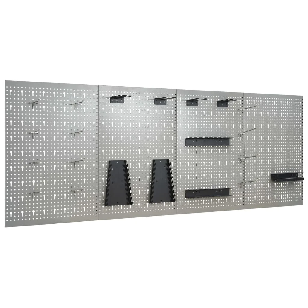 vidaXL Placas perfuradas de parede 4 pcs 40x58 cm  Tools/tools storage and sorting/tool cabinets