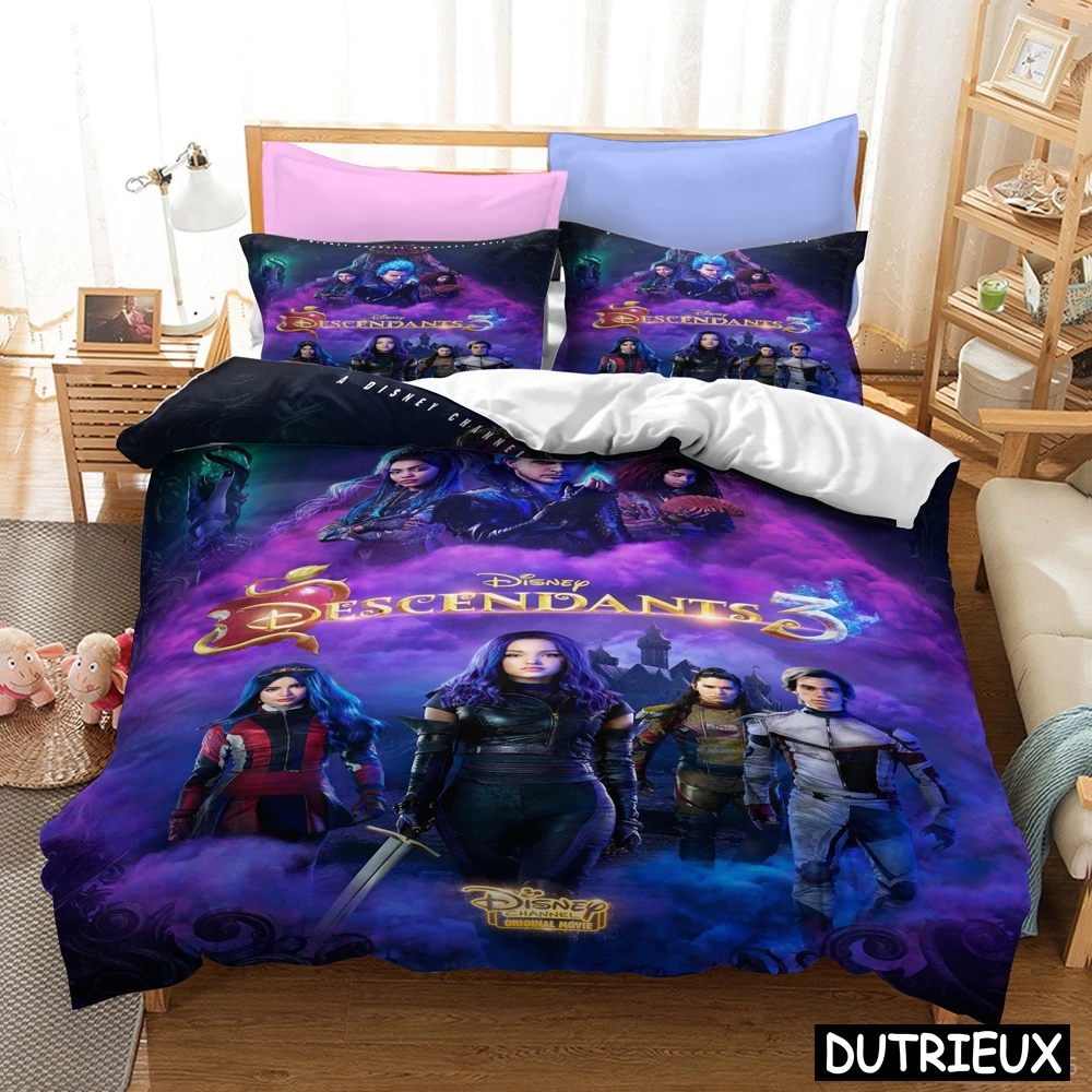 

Disney Descendants 3 3D Printed Bedding Set Queen King Size Duvet Cover Set Soft Comforter Cover With Pillowcase Home Textile