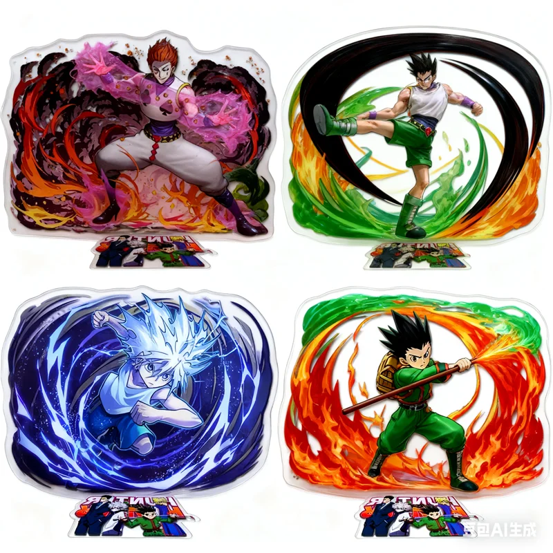 

Anime Hunter X Hunter Acrylic Stand Gon Killua Kurapika Leorio Action Figure Double-sided Model Toys Gift 15cm