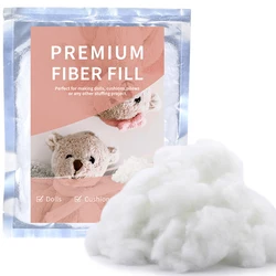 1.8-19.4oz Polyester Fill Polyfill Stuffing Fiber Fill Premium Polyester Fiberfill Stuffing for Stuffed Animal and DIY Projects