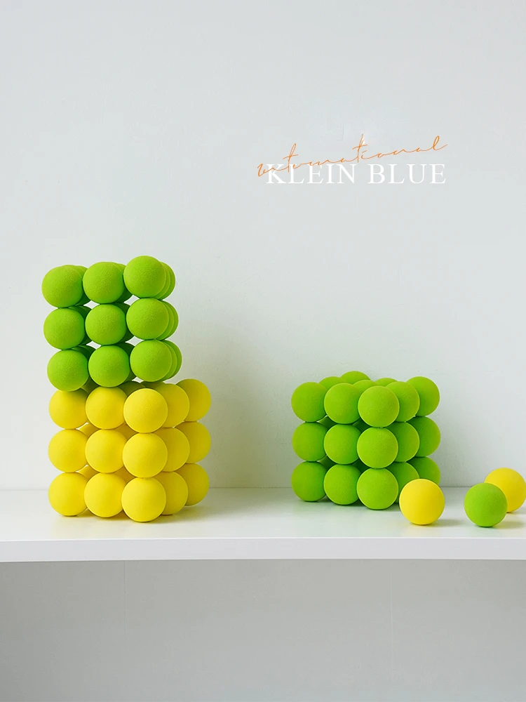 Klein Blue Ball Popular Photo Props Decoration Geometric Home Living Room Creative Photography Ornaments Accessories