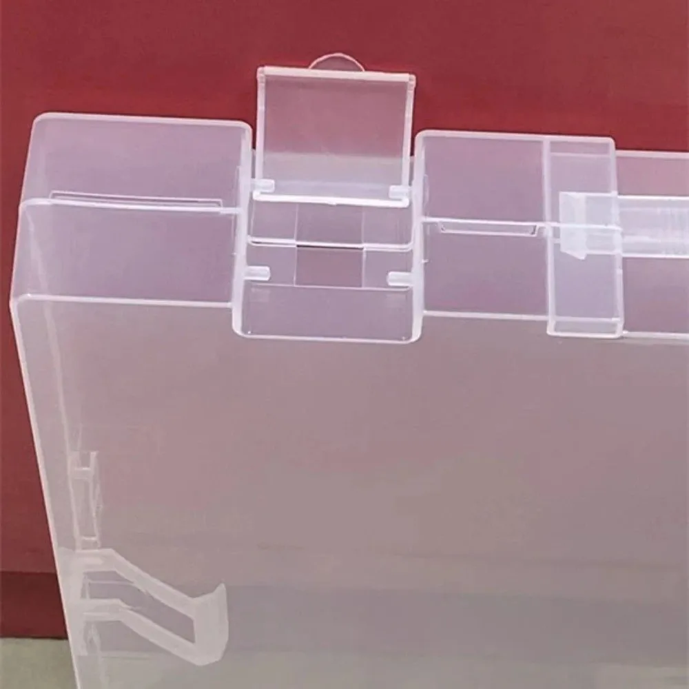 

Portable A3 Organizer Storage Box Transparent Multifunctional Transparent File Bag Waterproof Plastic Document Bag Art Works