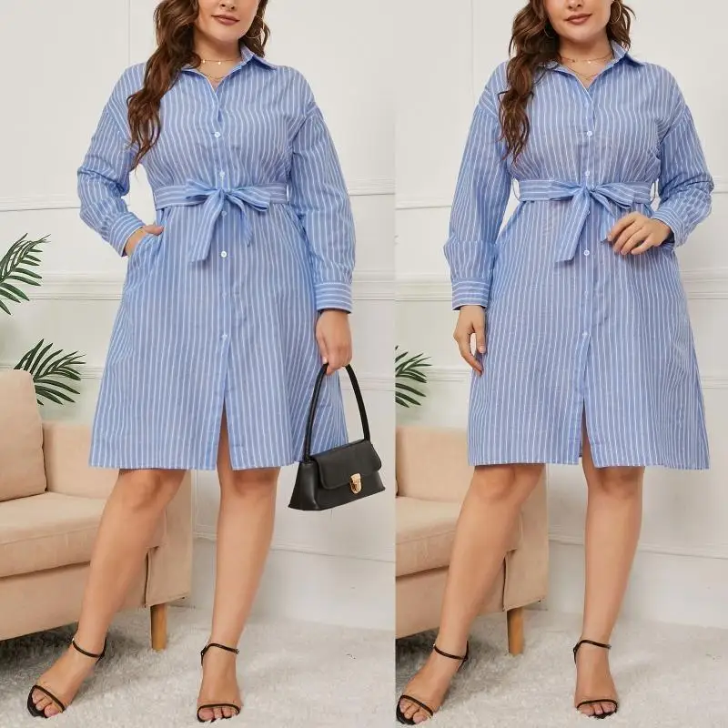 l38e-abito-da-donna-lungo-a-maniche-lunghe-con-risvolto-abbottonato-taglie-forti-da-donna-abito-lungo-a-camicia-midi-a-righe-in