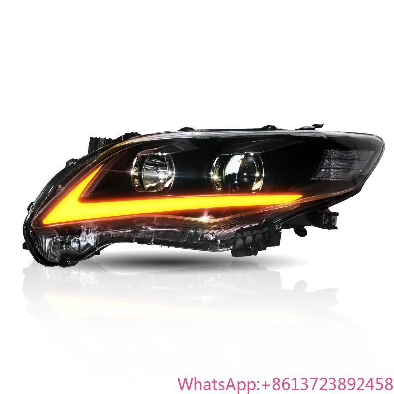 

VLAND LED Headlights With Sequential Turn Signal Headlights 2011 2012 2013 Head Light for Toyota corolla Headlamp