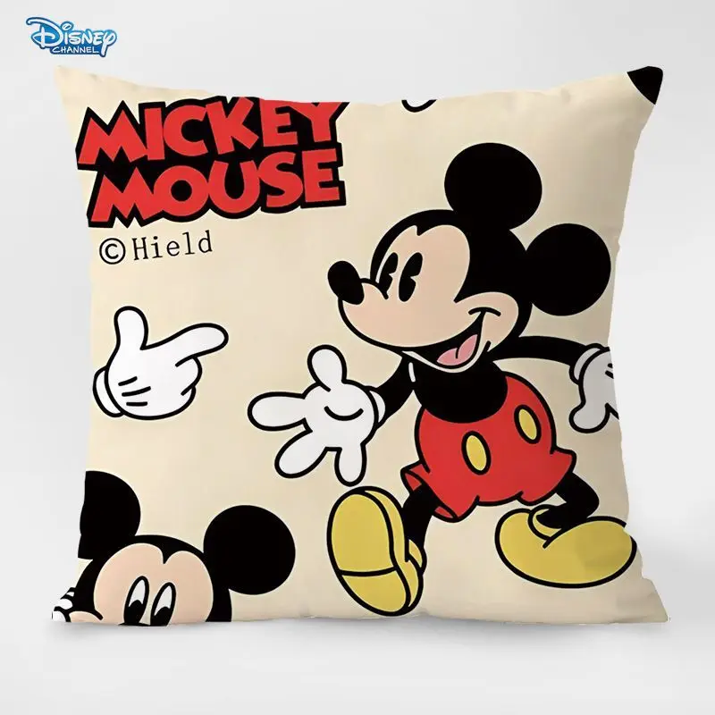 Disney Mickey Mouse Mickey Pillow Cover Sofa Living Room Cartoon Cute Mickey Backrest Pillowcase Office Study Car Pillow case