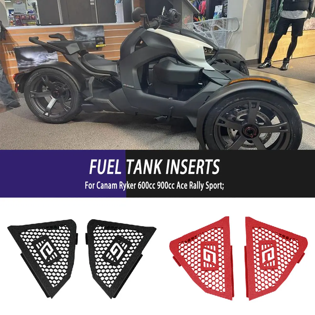 

Motorcycle Modified Parts 3D Printed ATV FUEL TANK INSERTS Side Tank Cover For Canam Ryker 600cc 900cc Ace Rally Sport Honeycomb