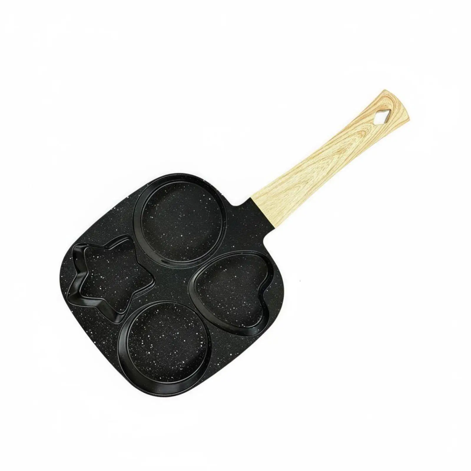 Breakfast Skillet Pan with Stone Coating Multi Section Egg Burger Pancake Frying Pan for Cooking