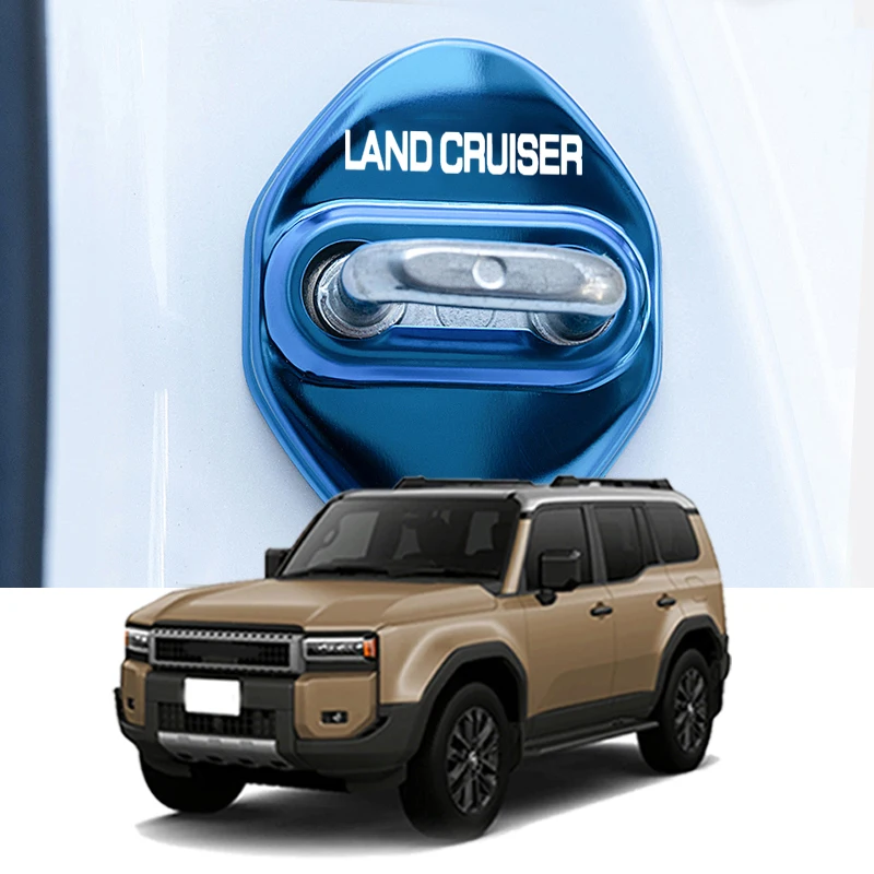 حافظة واقية لقفل باب السيارة ، ملصق مانع للصدأ ، ديكور جديد ، لاند كروزر ، رانكل واي ، TRJ250W ، GDJ250W ، 4 way #2