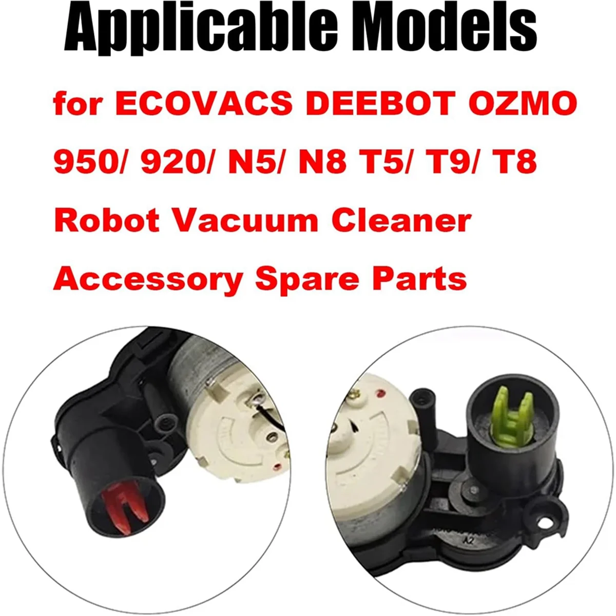 Abkr engrenagem de pressão do motor da escova lateral para ecovacs deebot ozmo 950/920/n5/n8 t5/t9/t8 robô aspirador peças reposição