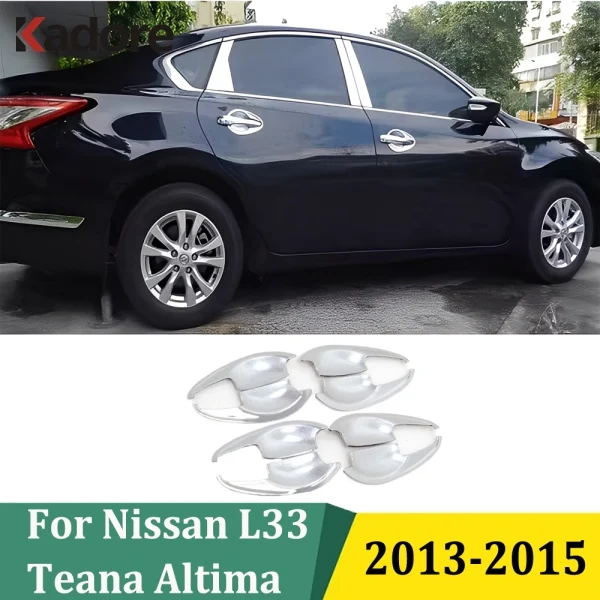 

Для Nissan Teana L33 Altima 2013 2014 2015, хромированная боковая дверная ручка, чаша, накладка, автомобильная наклейка, Стайлинг, внешние аксессуары