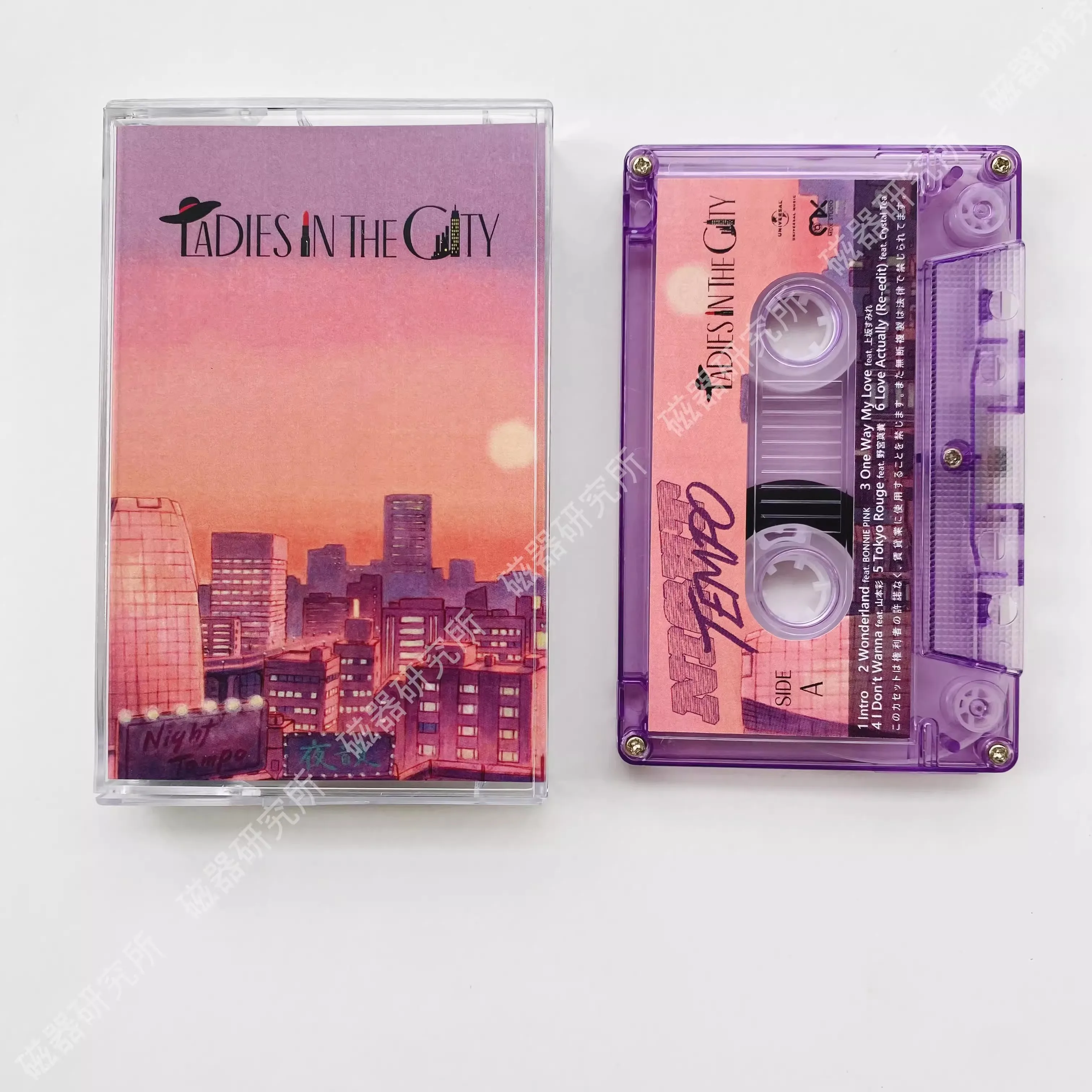 Vintage Vaporwave Night Tempo Music Tape LADIES IN THE CITY Album Cosplay Steam wave Cassettes Soundtracks Box Walkman Car Tape