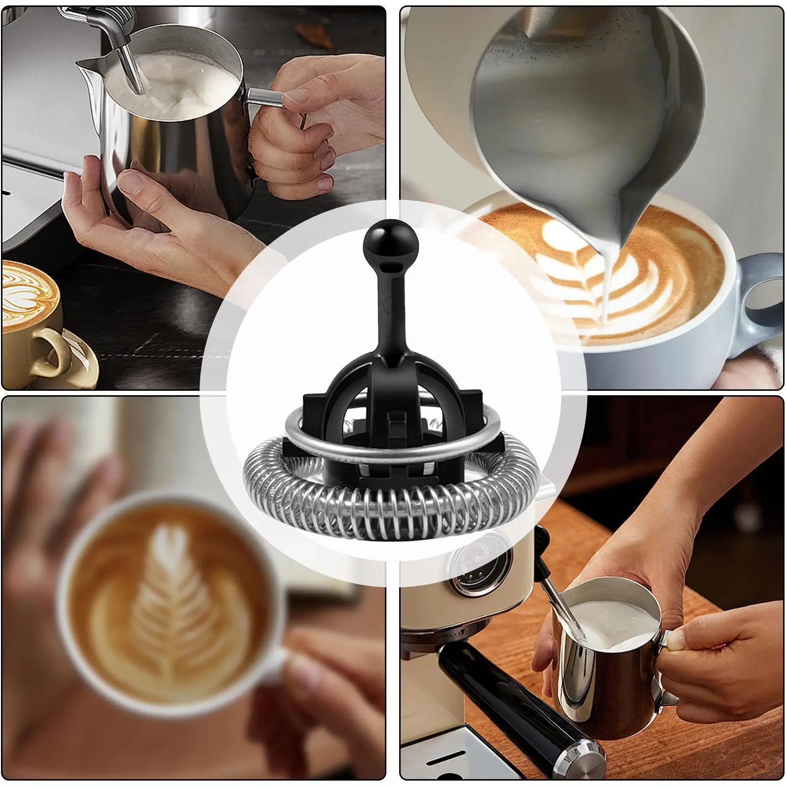 Milk Frother Whisks Compatible with Automatic Electric Milk Bubbler Coffee Maker Spare Accessories Replacement Parts Coffee Make