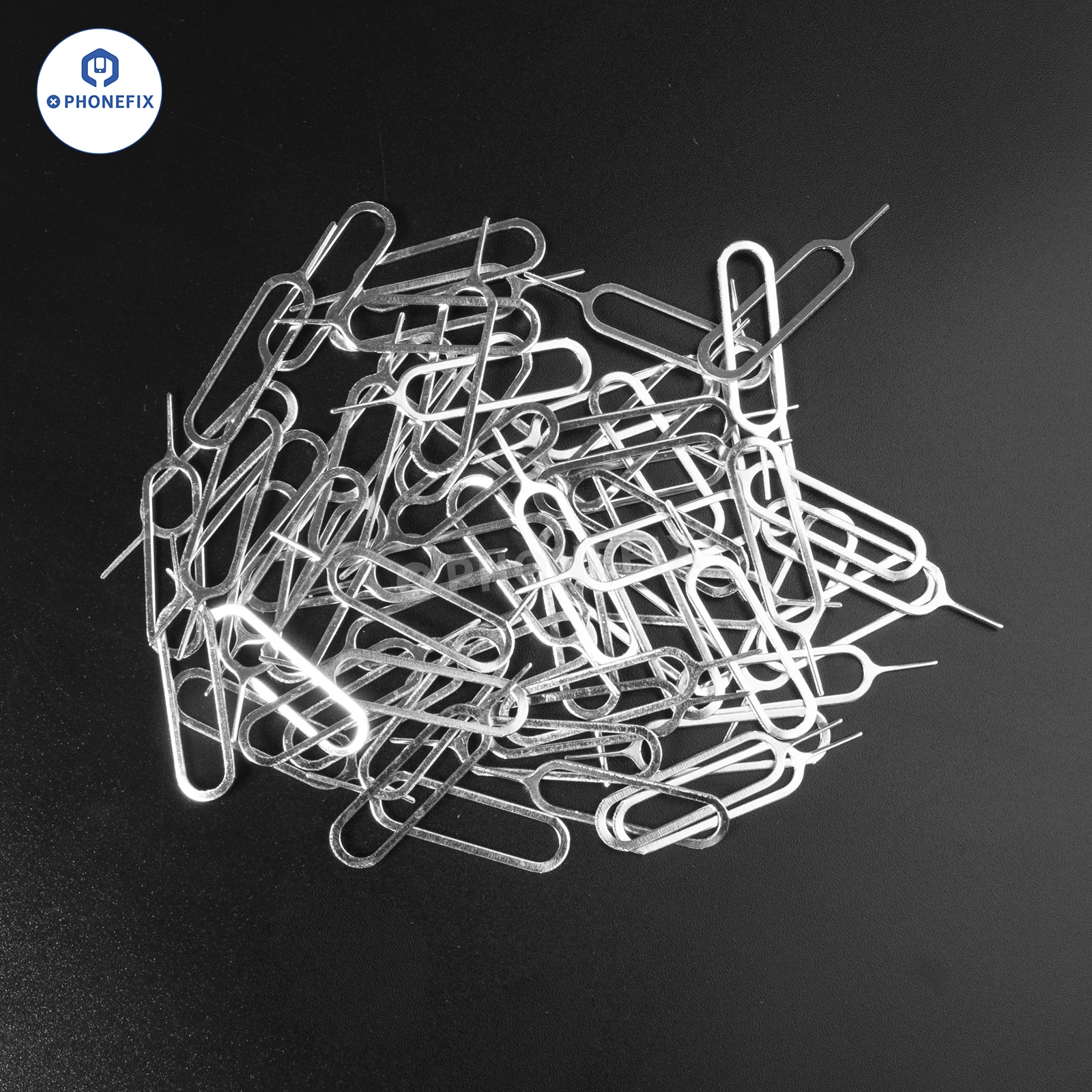 100 / 500 Uds. Bandeja de tarjeta Sim Universal Pin expulsión abridor de aguja eyector reparación de apertura para iPhone y todos los teléfonos móviles