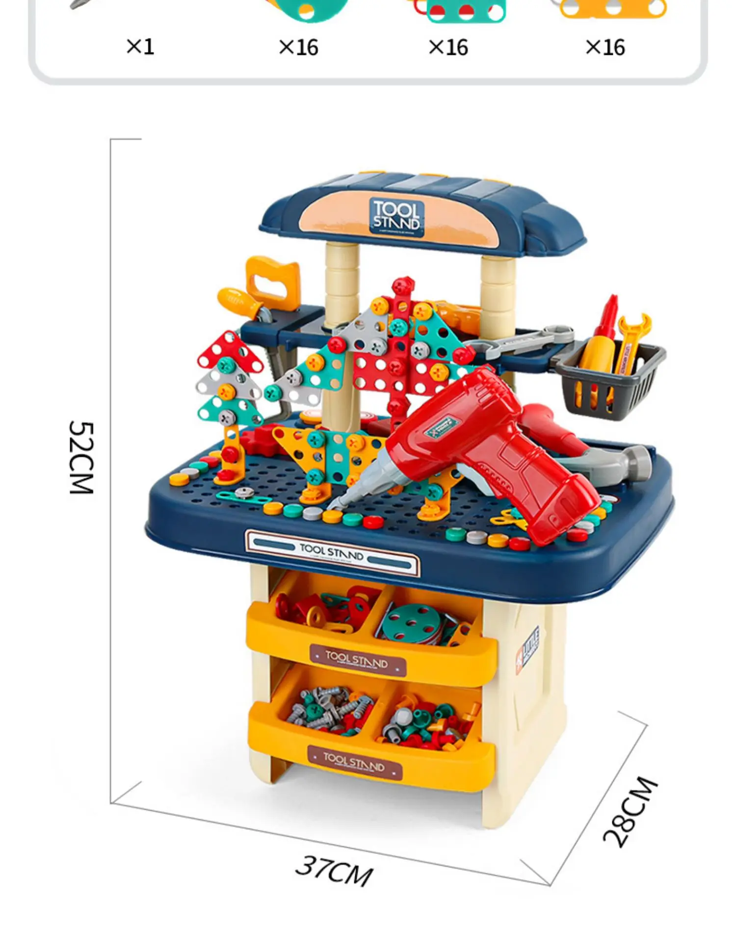 Screw Puzzle Toy Set para Crianças, Repair Toolbox for Baby Boy, Presente de aniversário