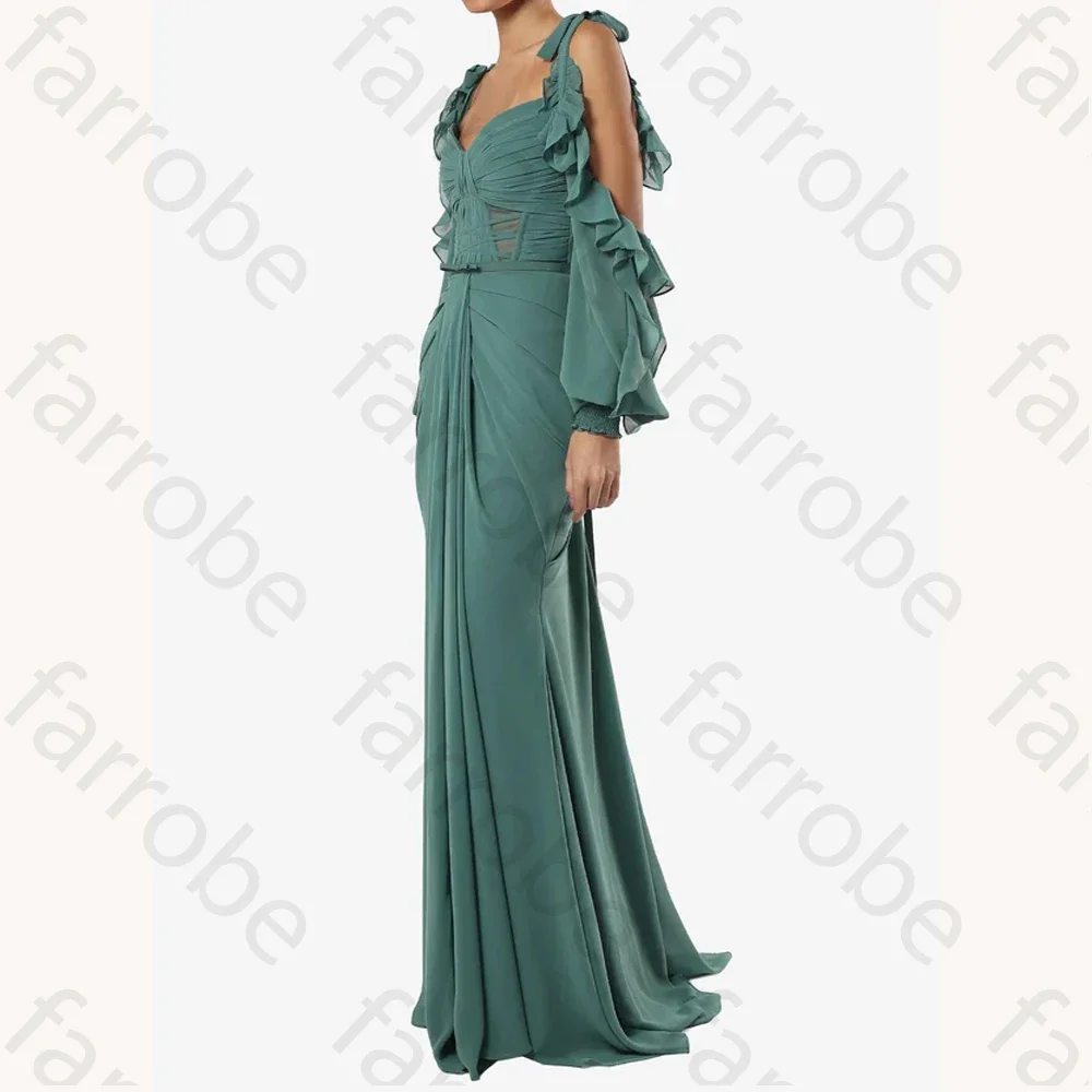 Сексуальное элегантное драпированное шифоновое платье макси по индивидуальному заказу, вечерние платья трапециевидной формы, торжественное изысканное платье высокого качества для выпускного вечера для женщин