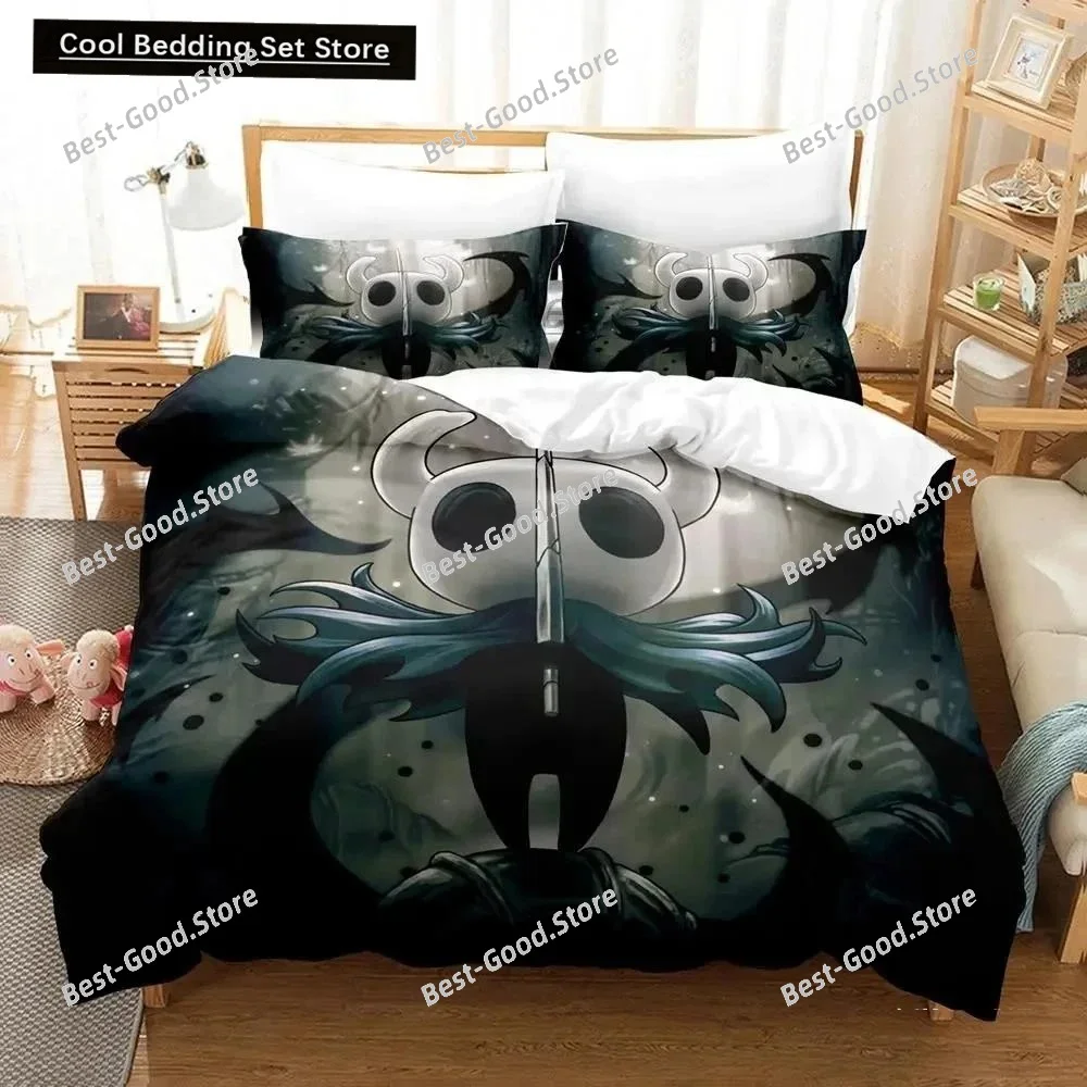 Anime Game Hollow Knight Bedding Set Duvet Cover Bed Set Quilt Cover Pillowcase Comforter king Queen Size Boys Adult Bedding Set