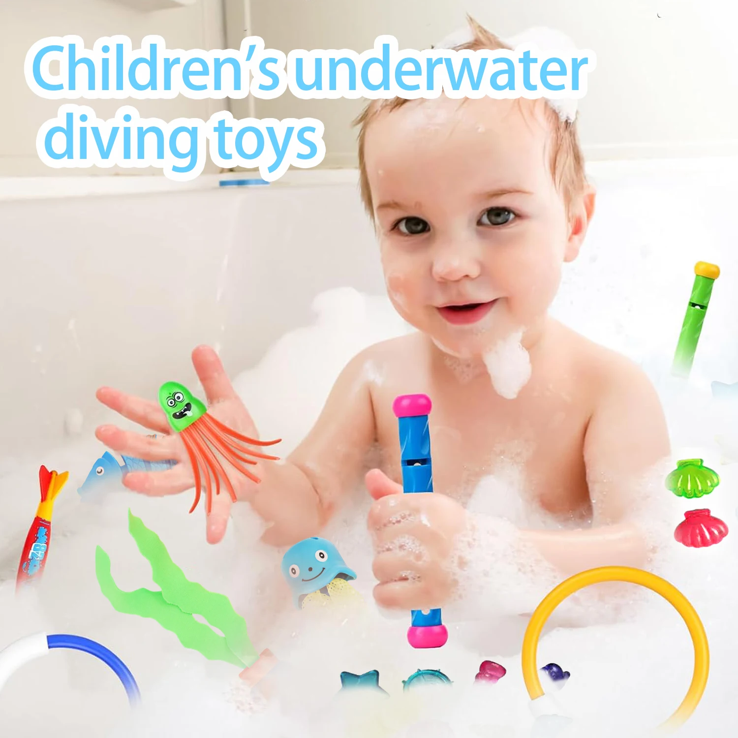 Summer diving toys, children's water play, snorkeling, gemstones, male and female parent-child swimming training, torpedoes