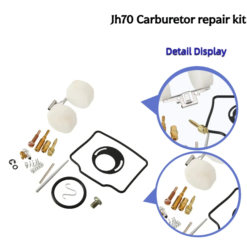 

For Honda Compatible JH70 Horizontal Engine 70cc Carburetor Repair Kit with Plunger Diaphragm & Float for Motorcycle Dirt Bike