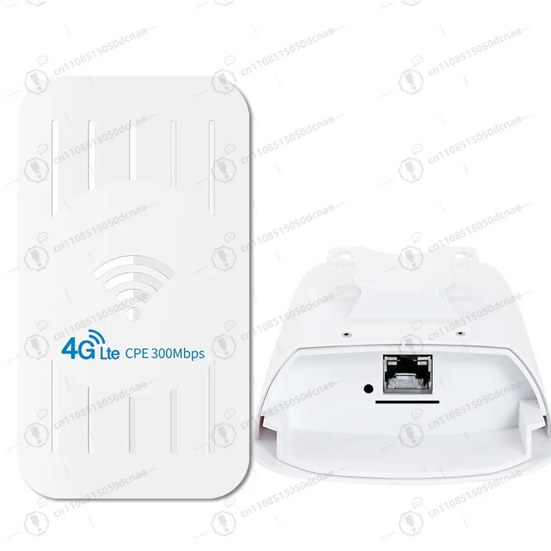 H5 Outdoor Waterproof 4G LTE CPE Router 300Mbps Unlocked SIM Card Slot Industrial WiFi Modem for Farm Outdoor Monitoring
