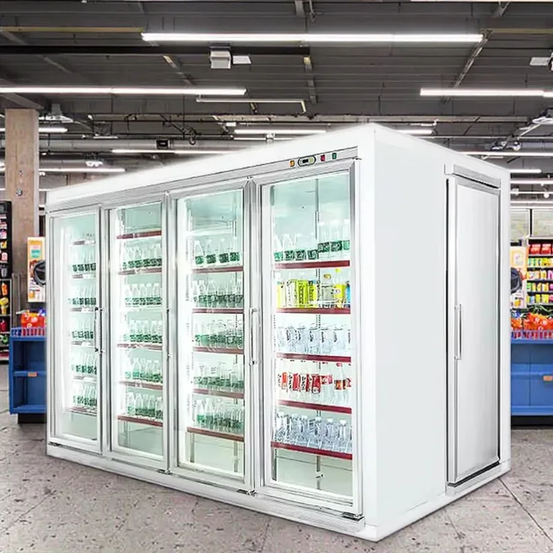 2025 New Display Walk in Cooler Cold Room Storage for Vegetables Fruit with Convenience Store