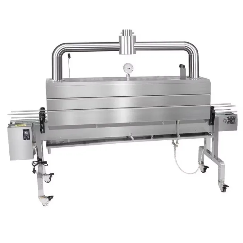High Quality Stainless Steel Bottle Cans Sleeve Label Steam Shrink Tunnel Machine with Steam Generator Beverage Industry