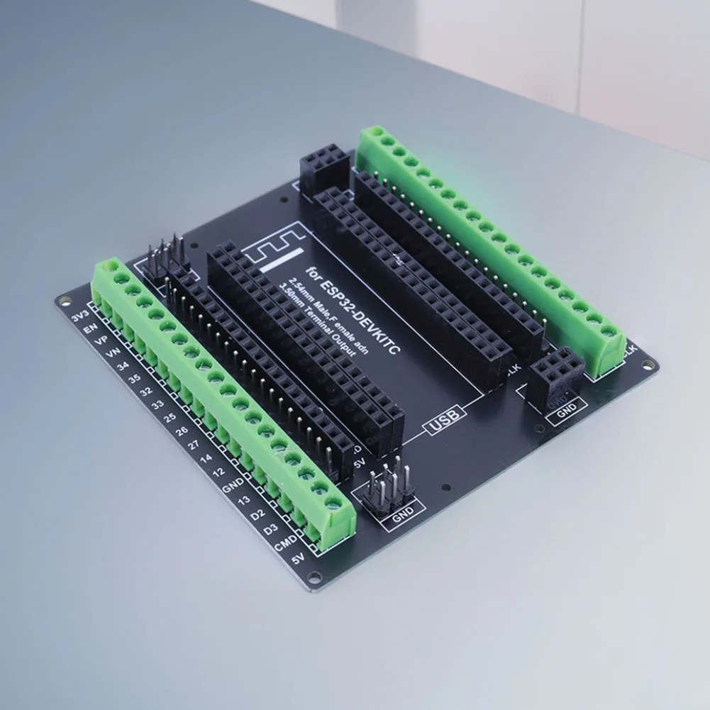 For ESP32 Super Breakout Board 3.81mm /0.15inch Terminal GPIO Expansion Board 3 Types Outputs for ESP32-DevKitC ESP-WROOM-32