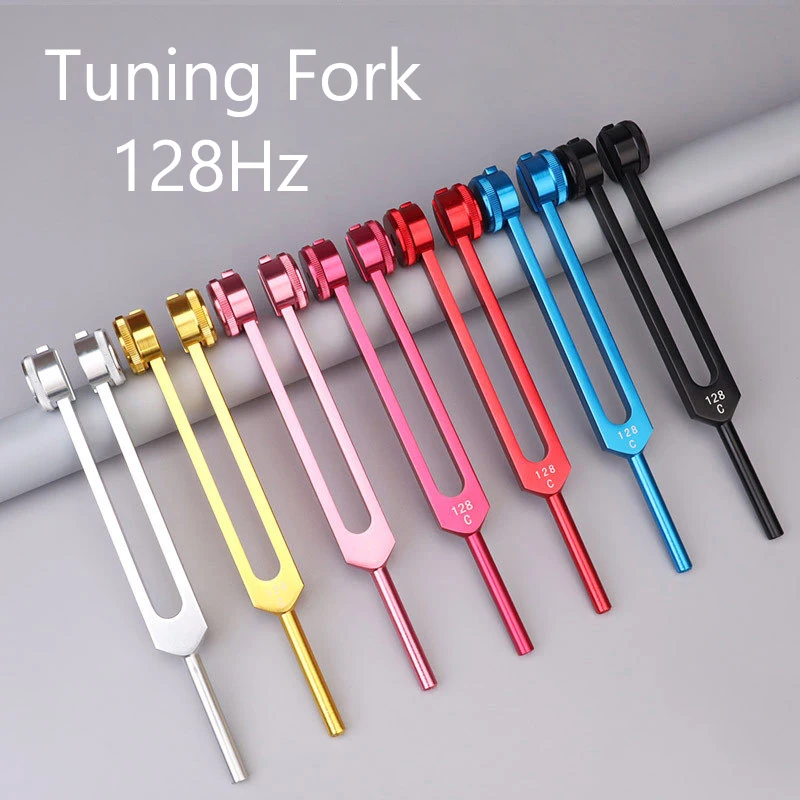 128Hz Medical Neurological Massager Tuning Fork Mallet Chakra Hammer Stick for Sound Healing Therapy Nerve System Test Tool A3