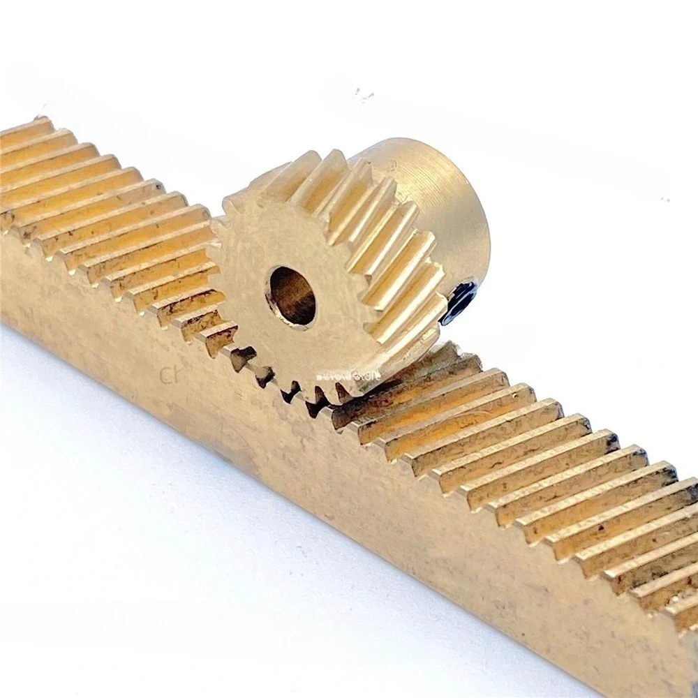 0.5M 20/22/24/25/26/28/30 Teeth Helical Gear Copper Rack Set Guide Rail Precision Gear Milling