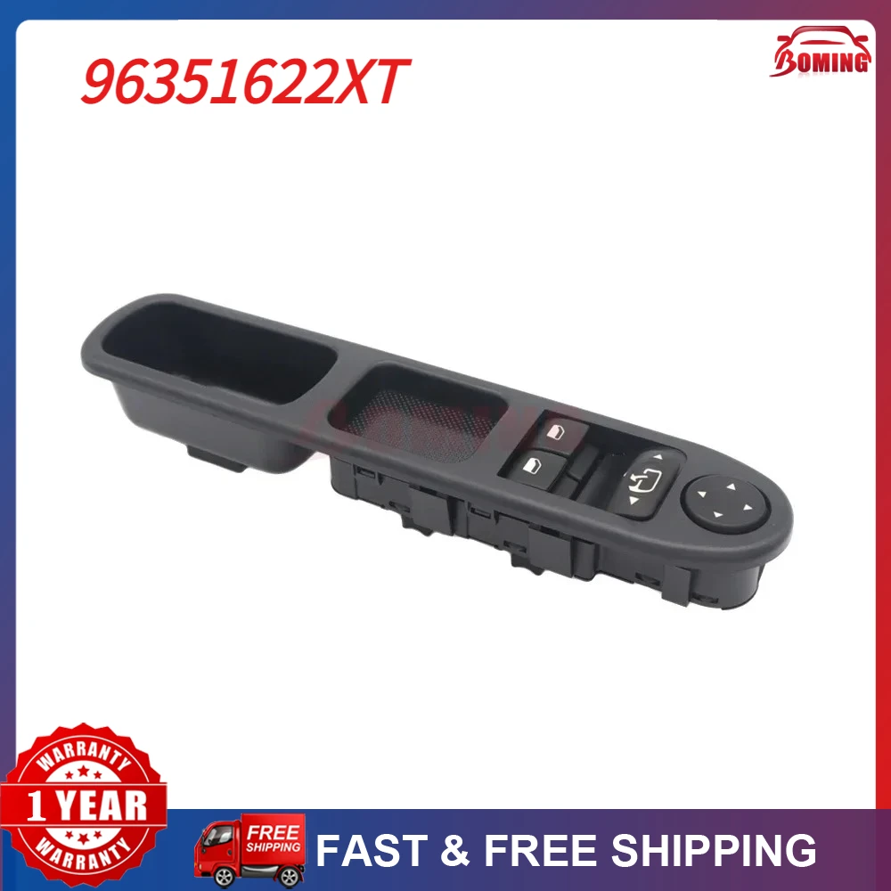 

New Car Master Power Window Switch Control Switches For Peugeot 307 2000-2005 6554.E4 6554E4 6554-E4 96351622XT