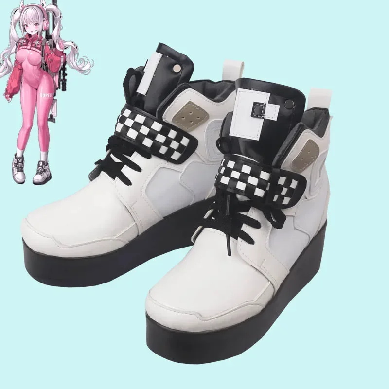 NIKKE Nikke Alice Cosplay Schuhe NIKKE Die Göttin des Sieges Cosplay Schuh PU Leder Frauen Mädchen Uta Stiefel für Party Halloween