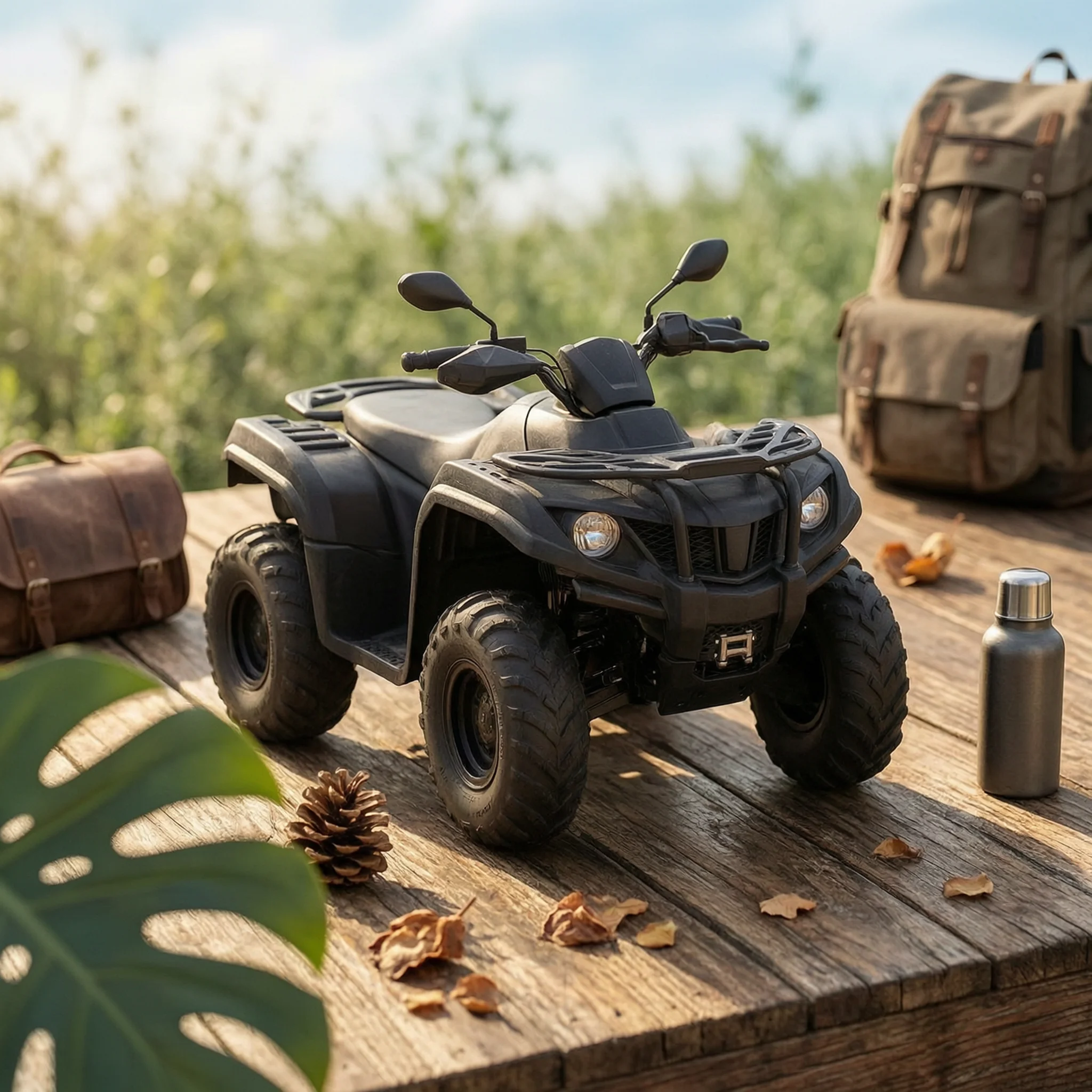 ATV Device Holder with Storage Weatherproof Device Holder with Storage Box Tablet Phone Mount Hard-Shell Mounts Built-In