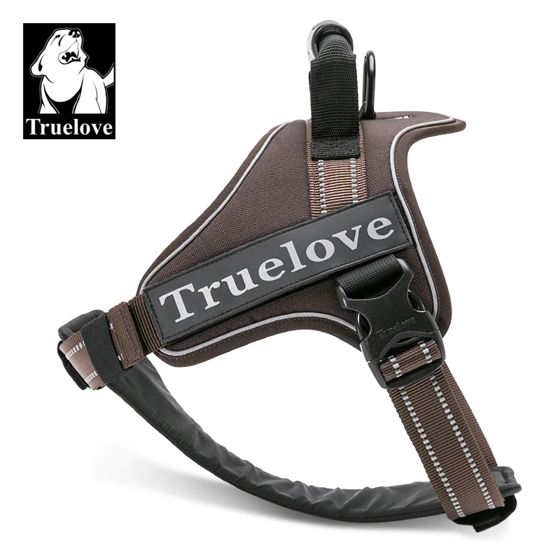 Truelove Dog Harness No-Pull Reflective Stitching Night Visibility Outdoor Adventure Big Dog Harness Match Puppy Vest TLH5753