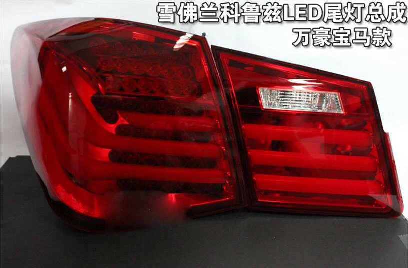 1set Car tail lights for taillight Chevrolet Cruze 2015~2017/2009~2013LED Cruze Tail Light Rear Lamp DRL+Brake+Park+Turning Lamp