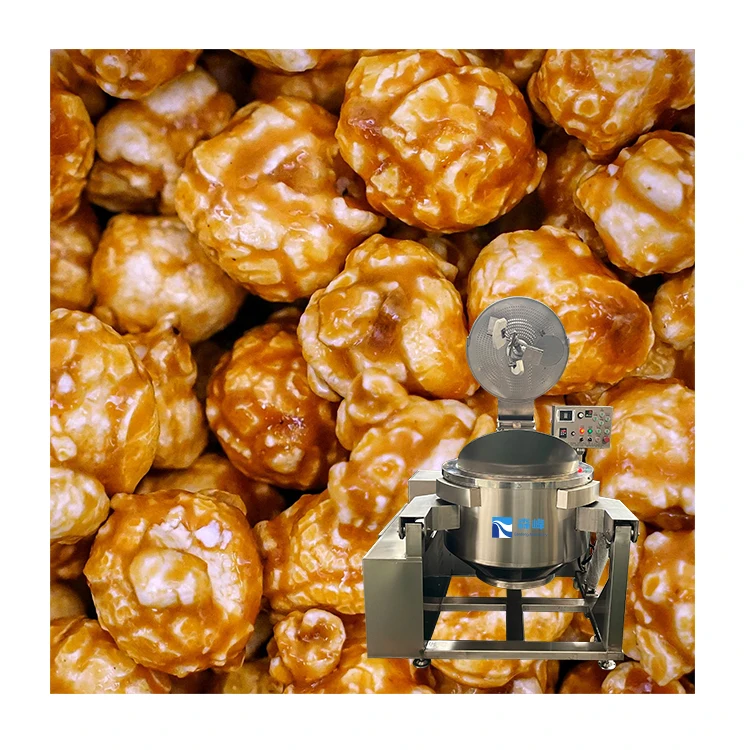 Máquina de palomitas de maíz con sabor a caramelo y Chocolate por inducción eléctrica automática, máquina de palomitas de maíz emergente eléctrica