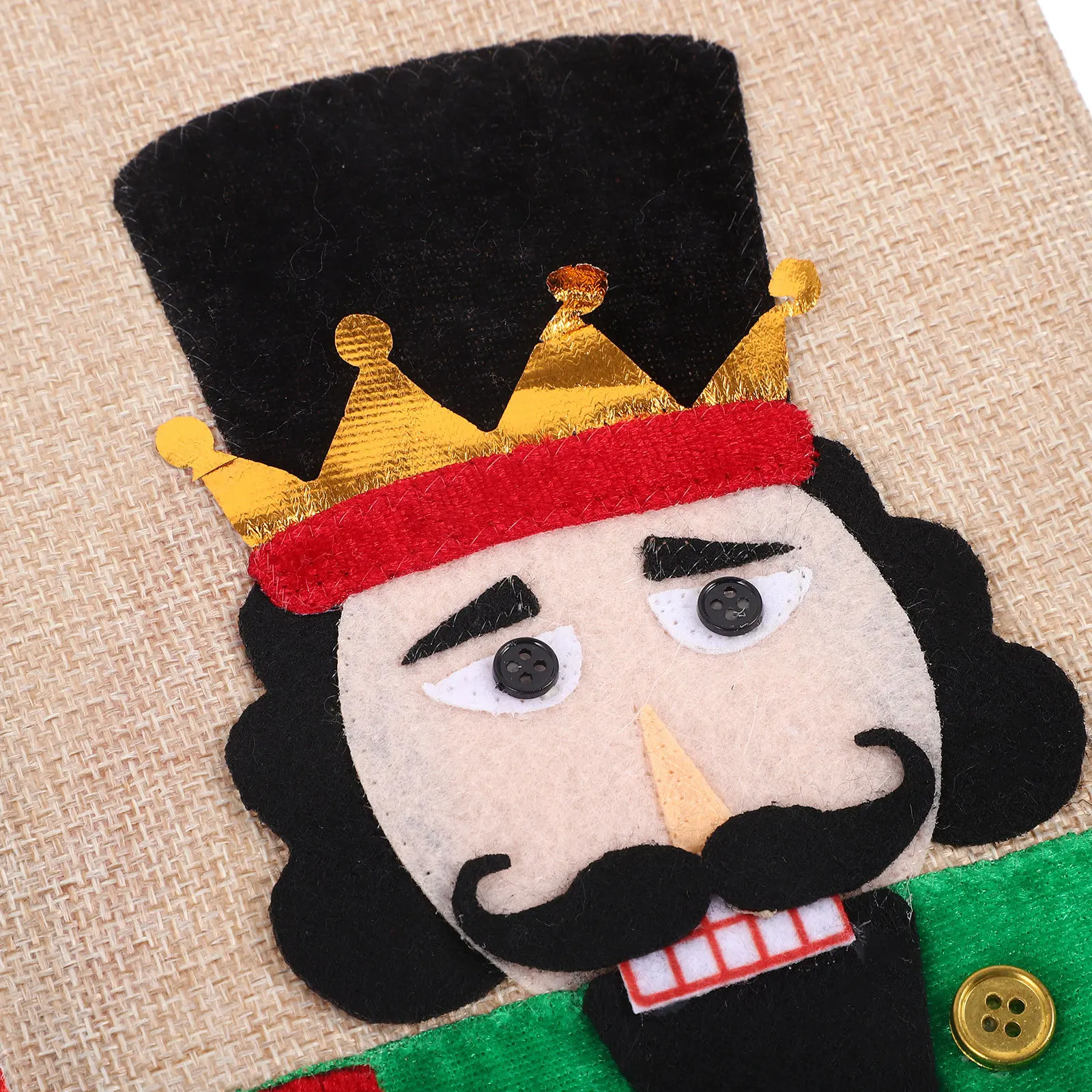 

1Pcs Xmas Nutcracker Wine Bottle Dress Reusable Washable Cover Christmas Wine Bottle Ornament Party Home Decor